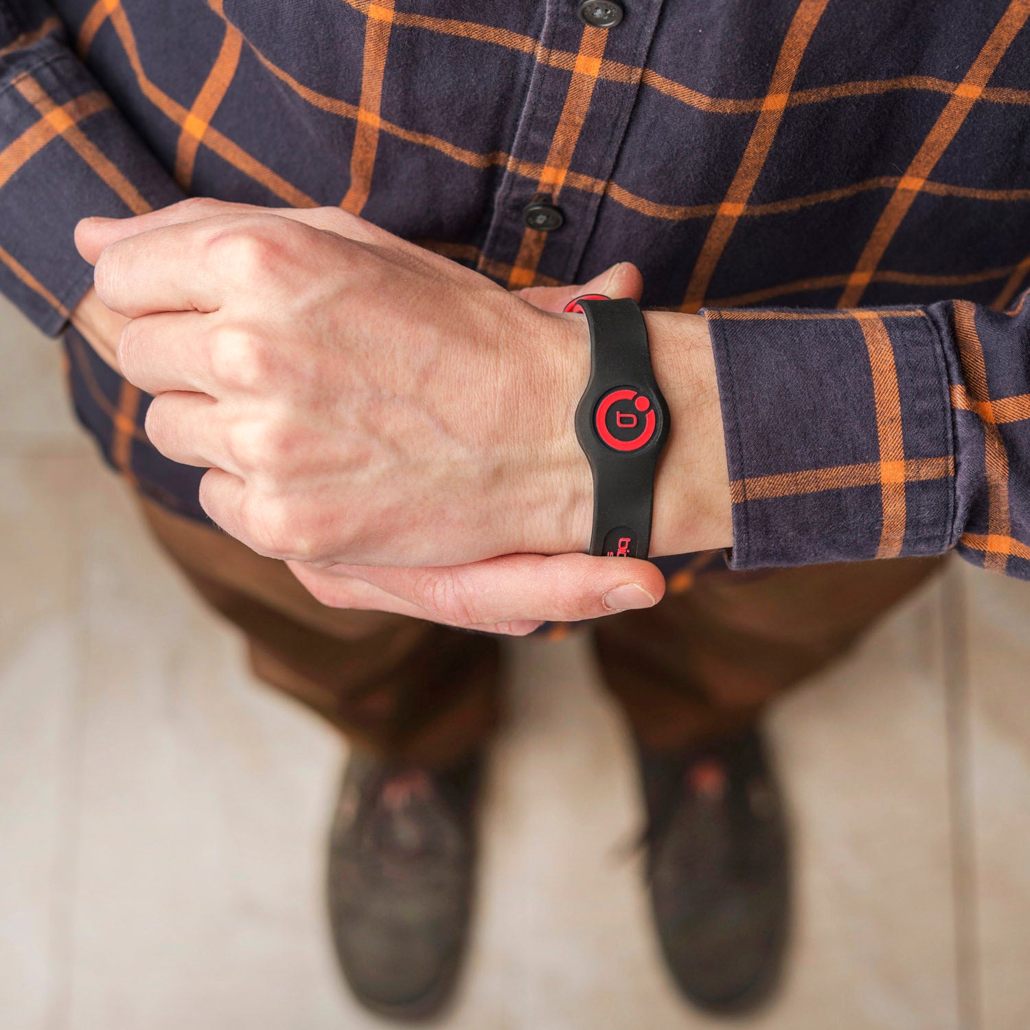 Sport Flex Magnetic Wristband Black/Red