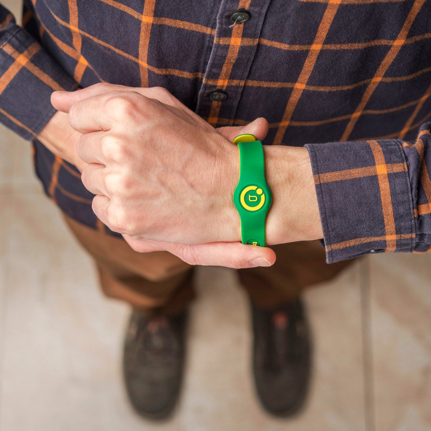 Sport Flex Magnetic Wristband Green/Yellow